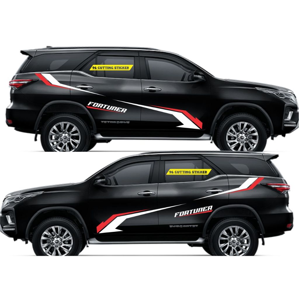 Sticker cutting mobil FORTUNER sticker variasi mobil FORTUNER