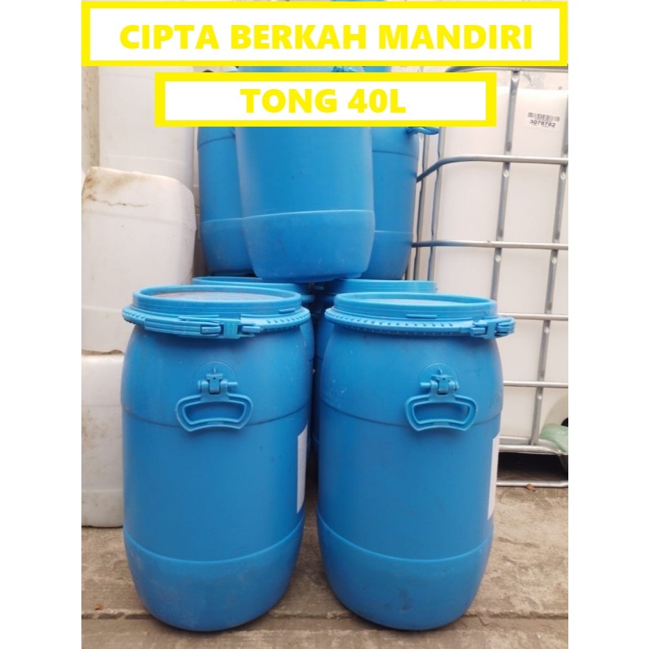 Tong Drum 40liter Tong Sampah/Tempat Sampah Tong Drum Bekas Makanan Murah