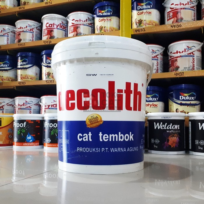 CAT TEMBOK DECOLITH 25 KG SW SWS BIRU SALJU PUTIH SALJU