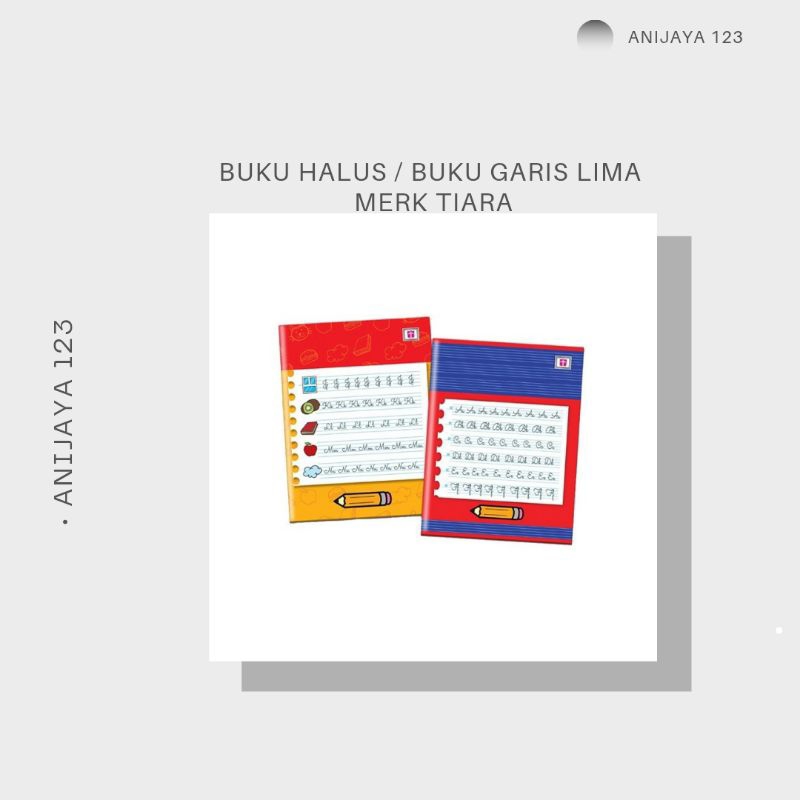 

Buku Halus / Buku Garis Lima Merk Tiara(10pcs)