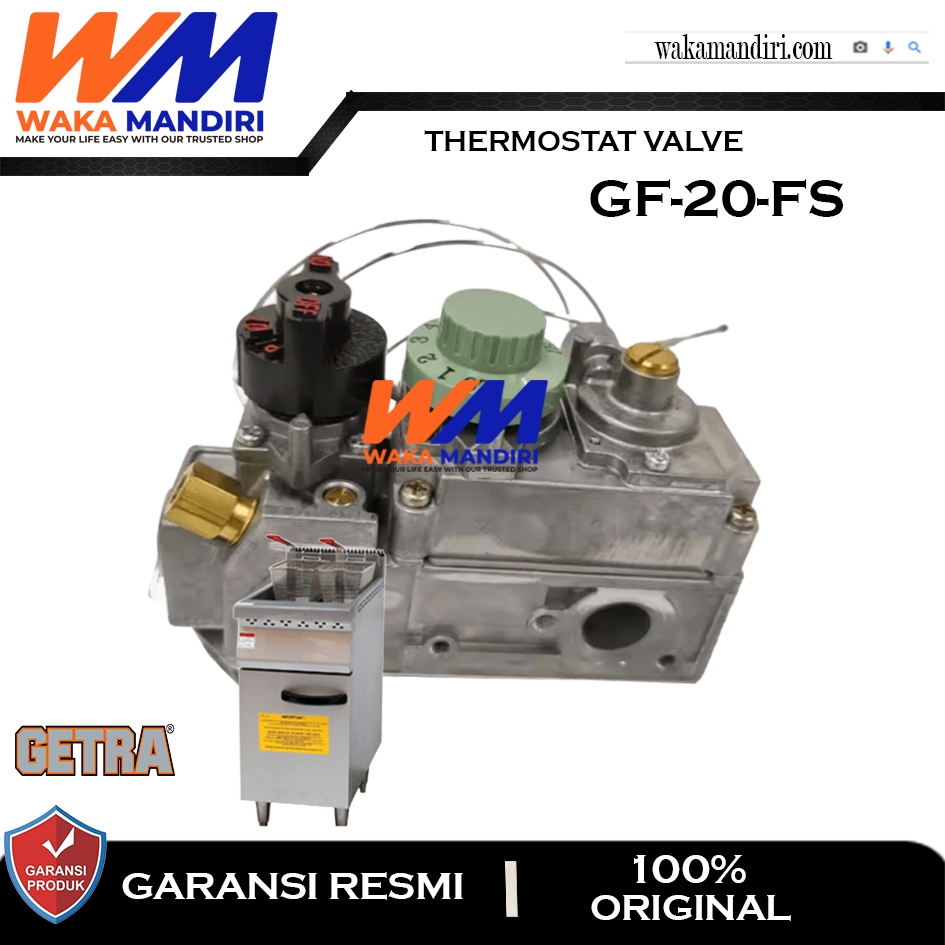 GF-20-FS Thermostat Valve Fryer Getra Thermostat Fryer Getra Gas Valve Getra