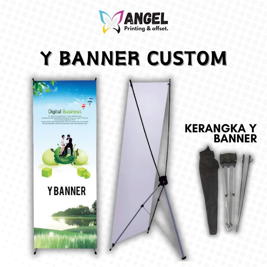 Print Cetak Y Banner Murah | Y Banner 60 x 160 | Y Banner 80 x 180 | Y Banner Custom | Y Banner + Ti