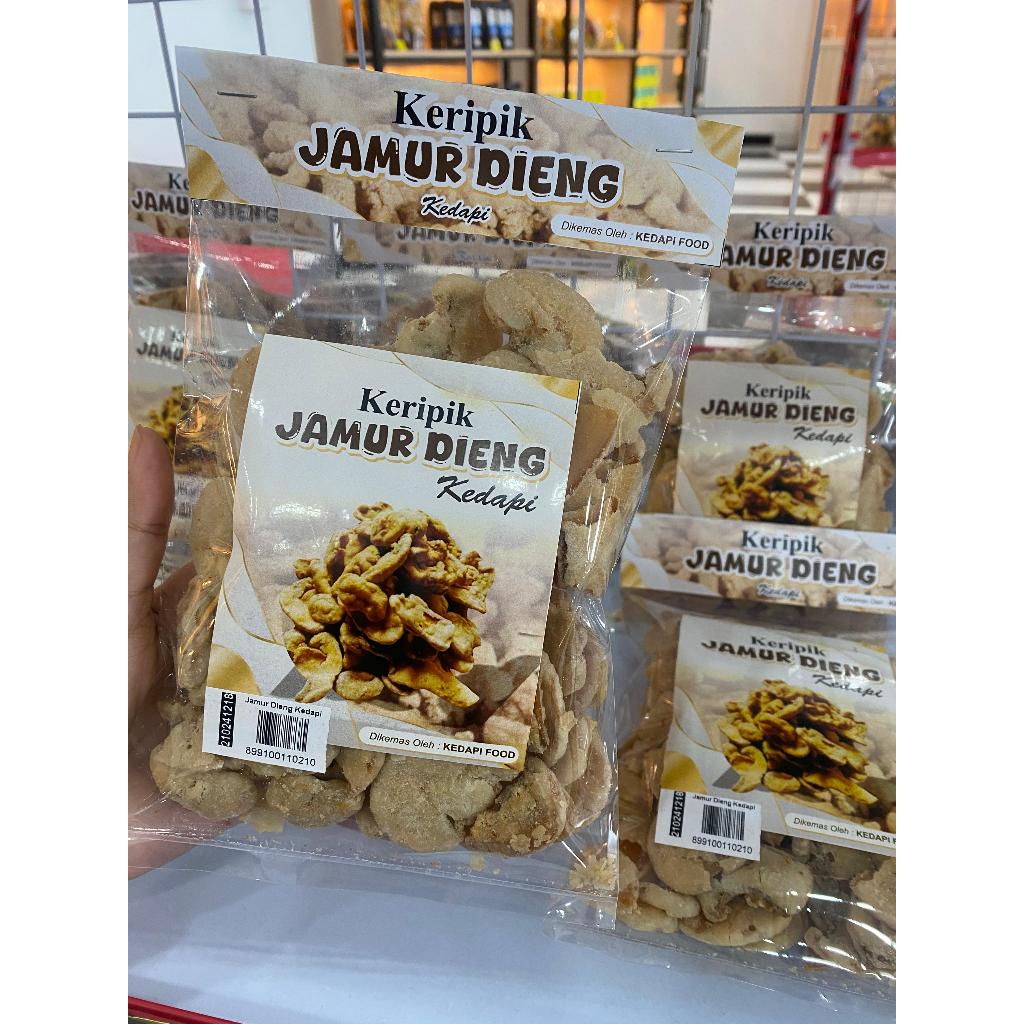 

Keripik Jamur Dieng Kedapi kriuk jamur istimewa