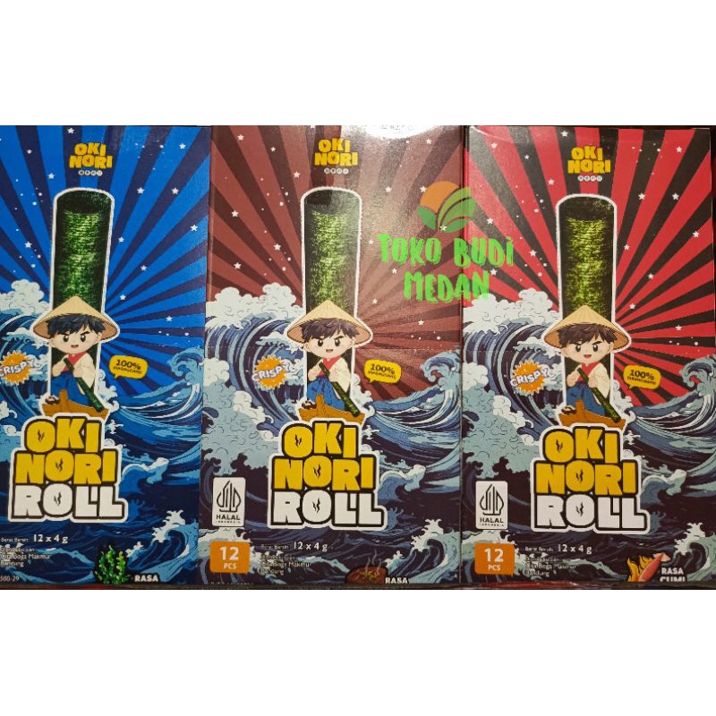 

Snack Rumput Laut Garing Okinori Roll isi 12