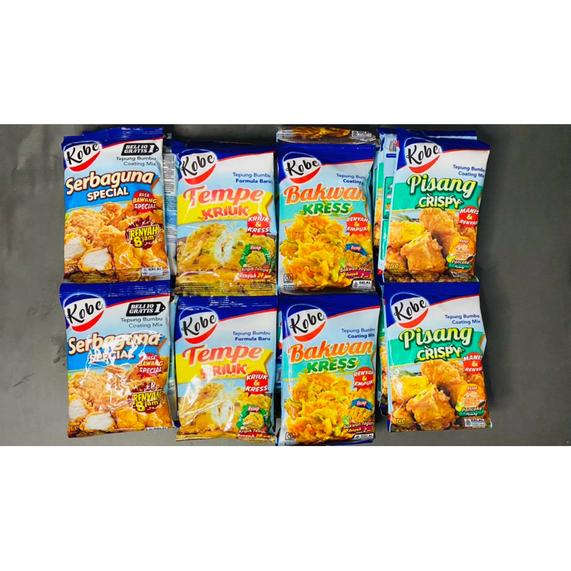 

Kobe Tepung Bumbu Kering Serbaguna,Pisang Crispy,Tempe