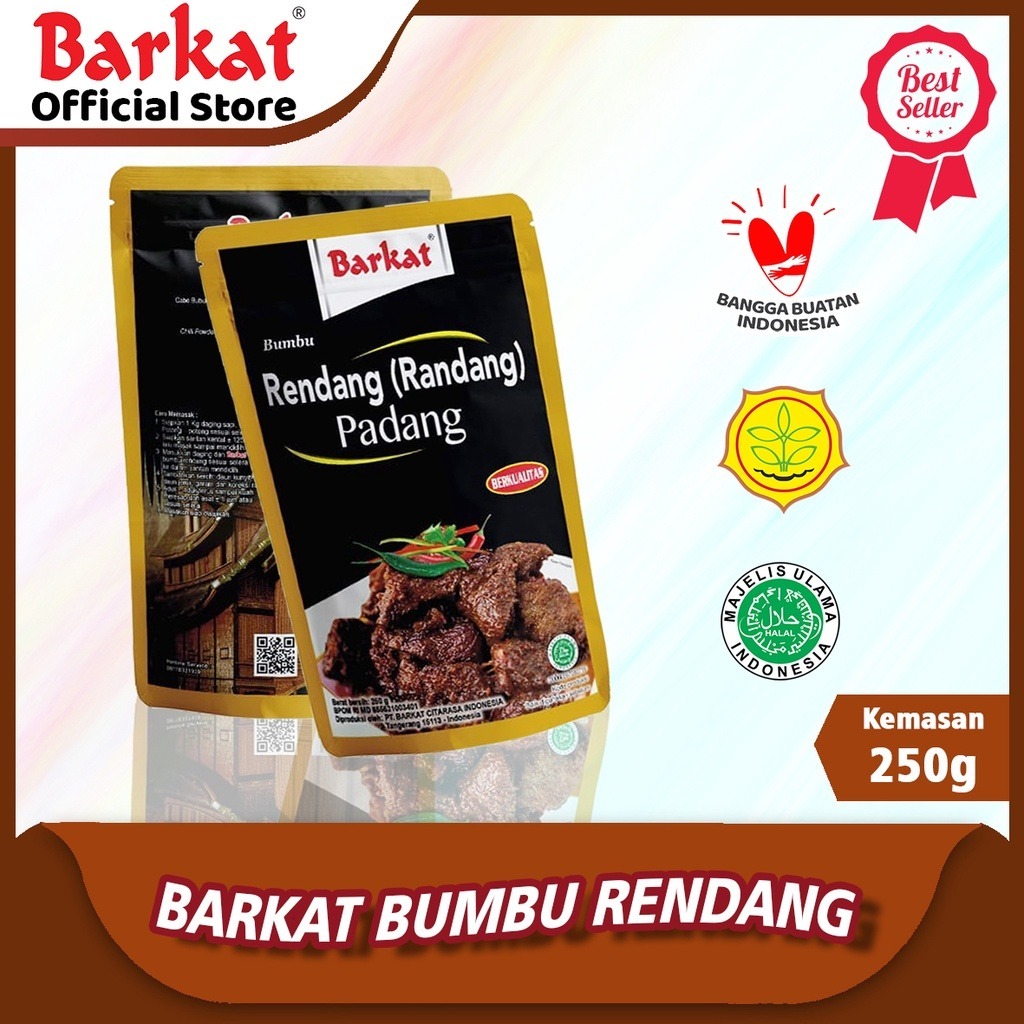 

Barkat Bumbu Rendang Asli Padang Instan 250 Gram Sejak 1939