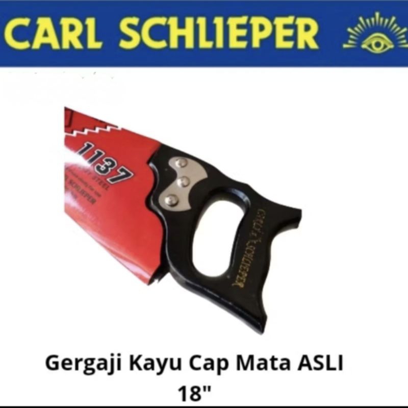 ALUMAGADA GERGAJI KAYU 18" CAP MATA ASLI/GERGAJI KAYU CARL SCHLIEPER 18" ORIGINAL