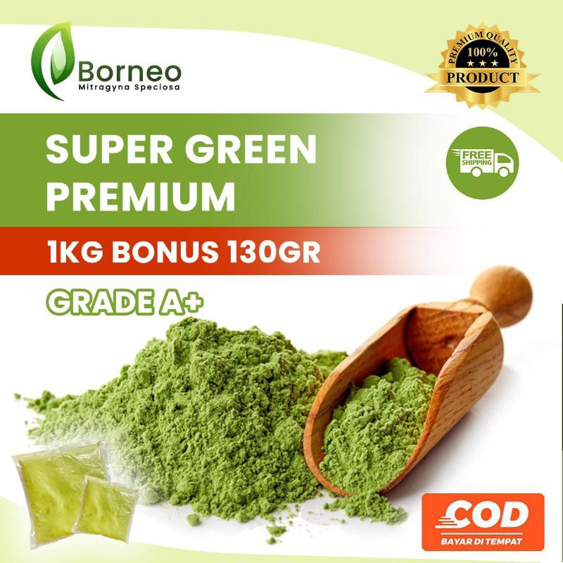 

BorneoHerbal - SERBUK PURLI, BUBUK DAUN PURLIK NANO KRATON S+ 1KG BORNEO KALIMANTAN BONUS 130GRAM