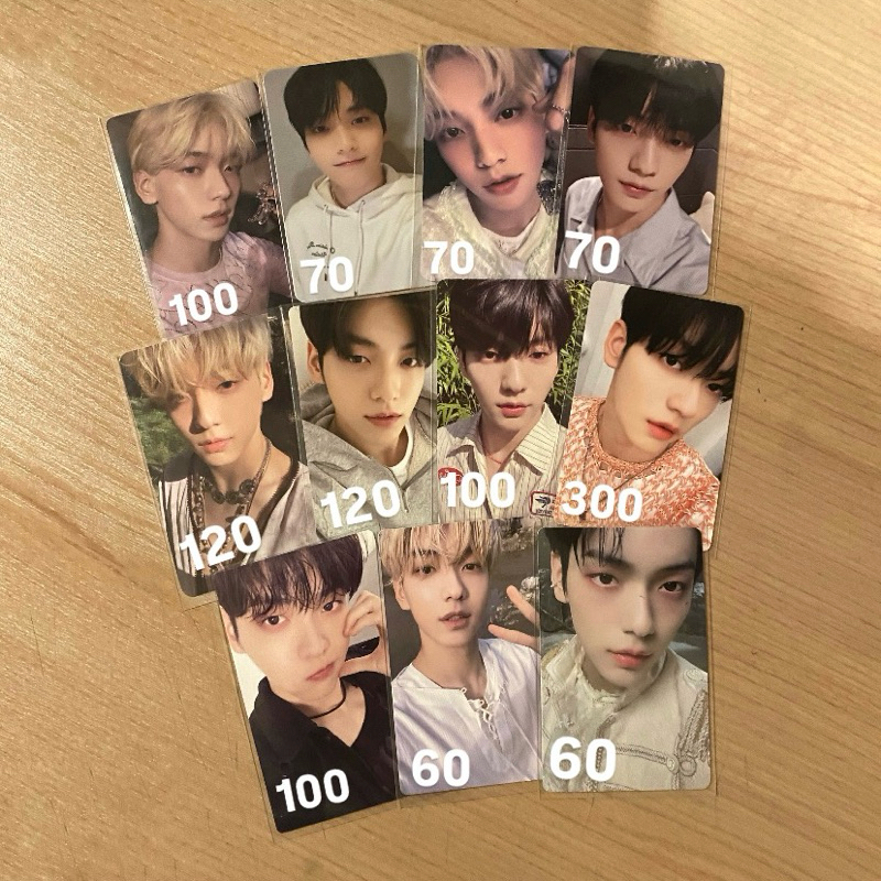 ( txt ) photocard official soobin r weverse namil blue hour temptation harley lullaby yzy shopee