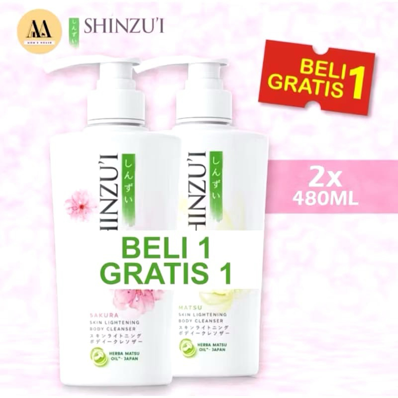 BELI 1 GRATIS 1 SHINZUI SABUN CAIR 480 ml X 2 botol