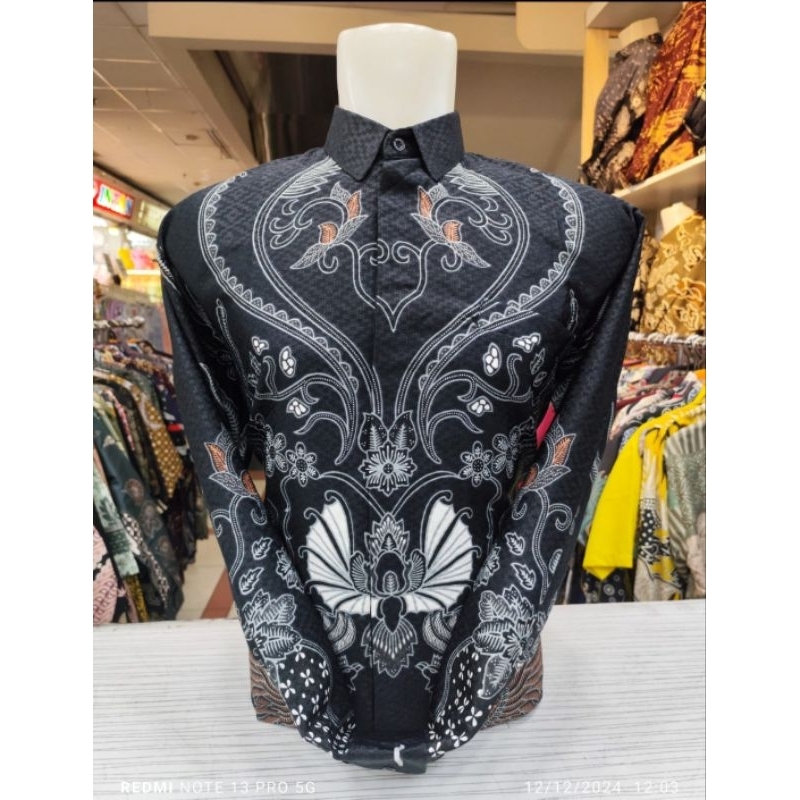 Batik pria tangan panjang full puring