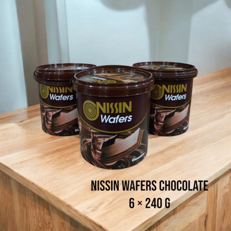 

Aneka Snack Cemilan Murah Nissin Wafers Chocolate Timba 240 gr