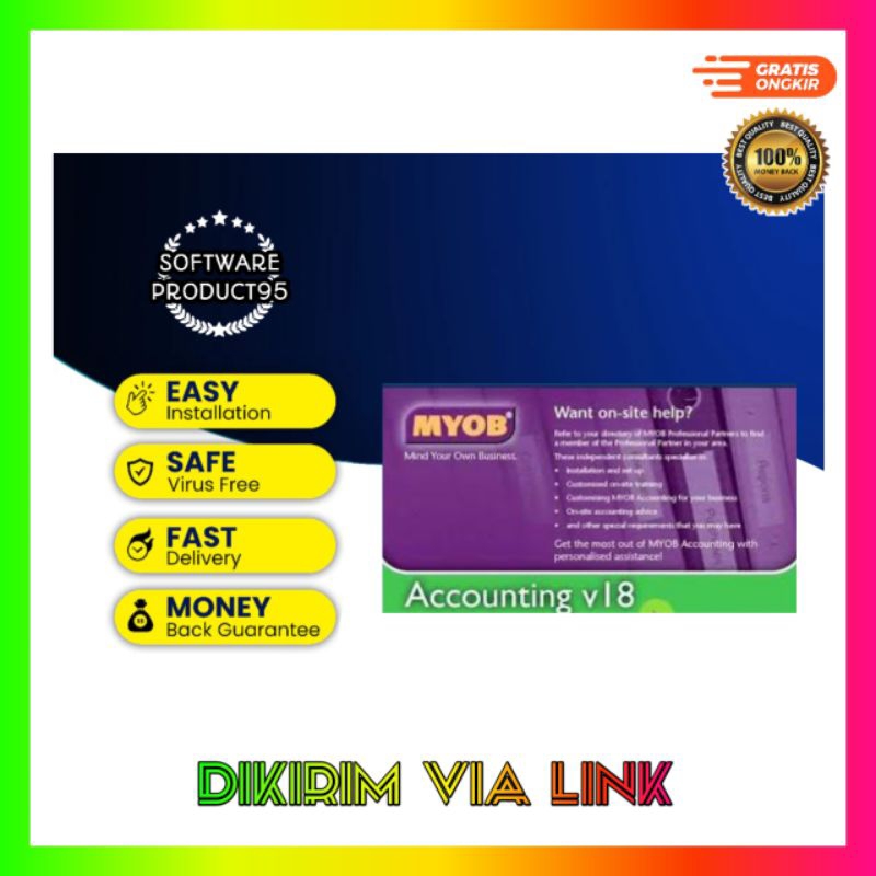 MYOB Accounting V 18 Versi Pro - Untuk Akunting Serta Jurnal Perusahaan. Aplikasi For PC Dan Windows