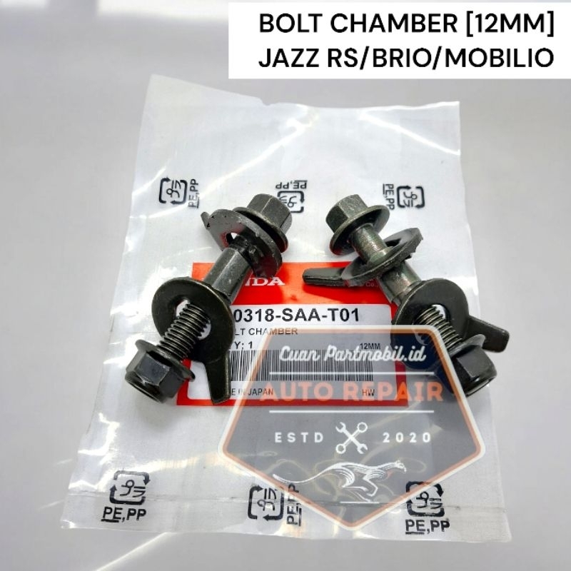 BOLT BAUT CHAMBER SPOORING JAZZ OLD JAZZ RS MOBILIO BRIO 12MM 2PC