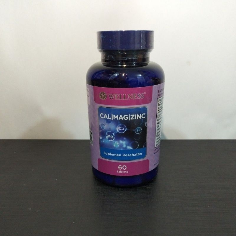 Wellness Cal Mag Zinc isi 60 Tablet CalMagZinc Vitamin Calcium Magnesium Zinc