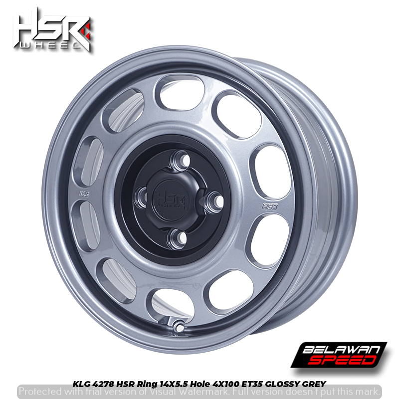 VELG RETRO RING 14 HSR UNTUK AIR EV WULING JAZZ BRIO AGYA KARIMUN DLL HSR MODEL KALENG 4X100 R14 GRE