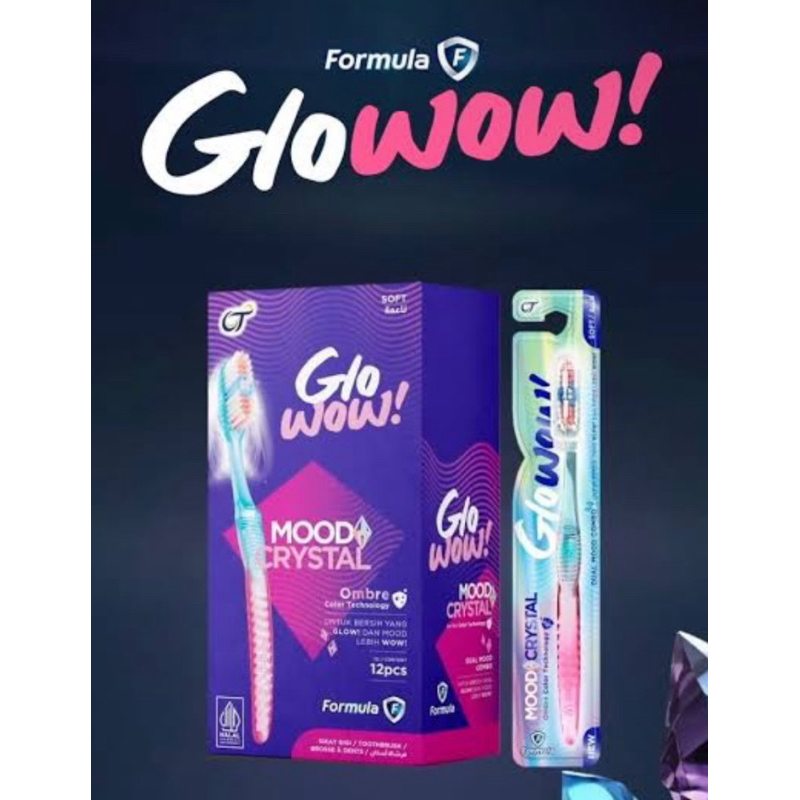Formula Glow Gel Gagang Rambut Ombre Crystal | Sikat Gigi Murah | Sikat Gigi Makassar