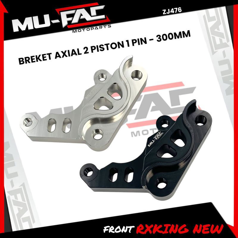 BREKET KALIPER 2 PISTON BRAKE DEPAN RX KING NEW - VIXION - FIZR - DISC 300 MM