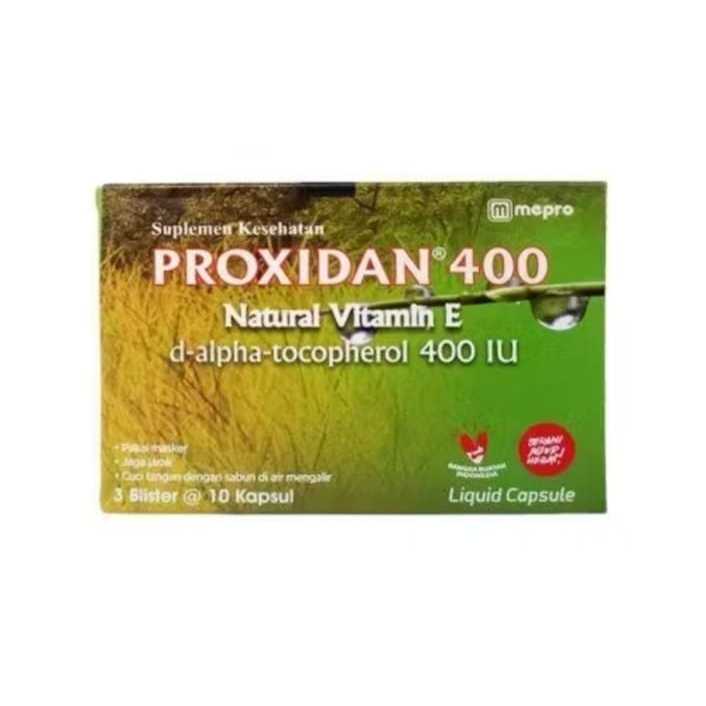 Proxidan 400 Natural Vitamin E Box 30 Kapsul