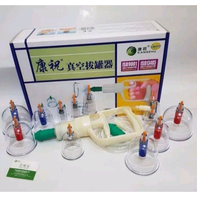 Alat Bekam Kangzhu Kop Isi 24 / Kangzhu Kop Angin Bekam Isi 24