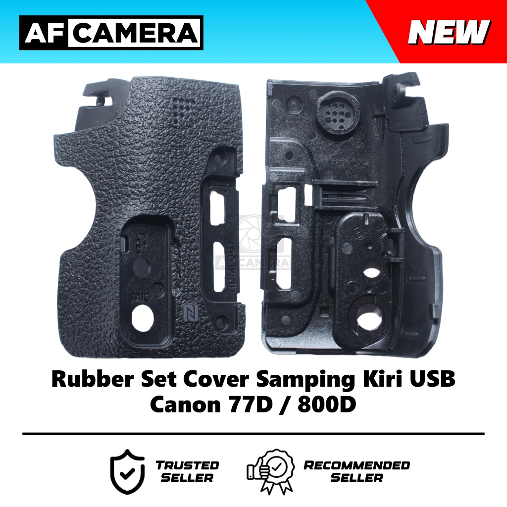 Karet Rubber Cover Samping Kiri USB Canon 77D 800D