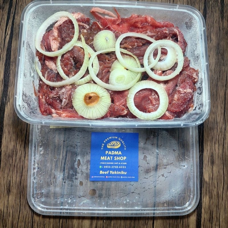 

Beef Reguler Slice Yakiniku Marinated / Daging Sapi Reguler Slice Marinasi (250gram)