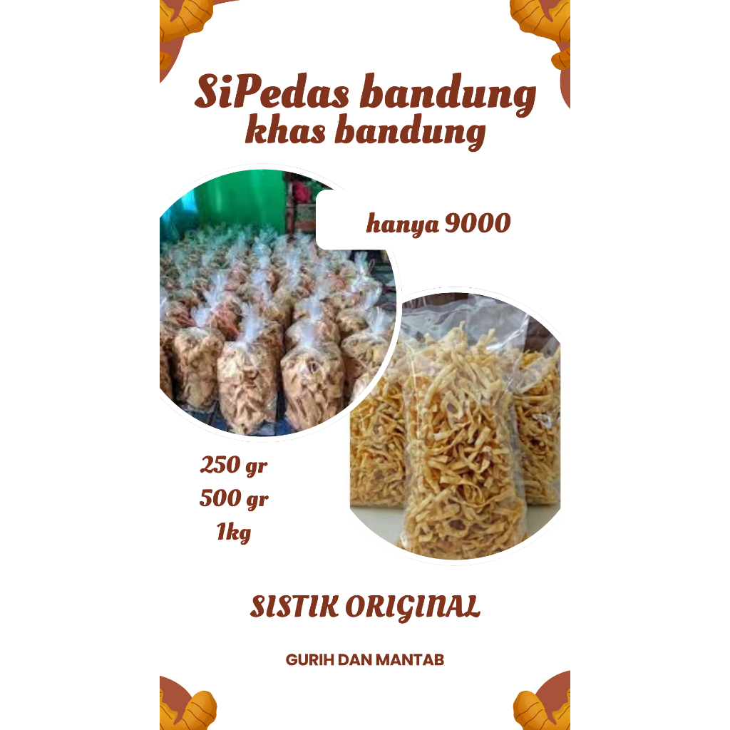 

Sistik Original SiPedas bandung hanya 11000