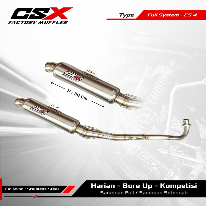 Knalpot Racing CSX - PNP KPH - type CS 4 - by CSX factory muffler