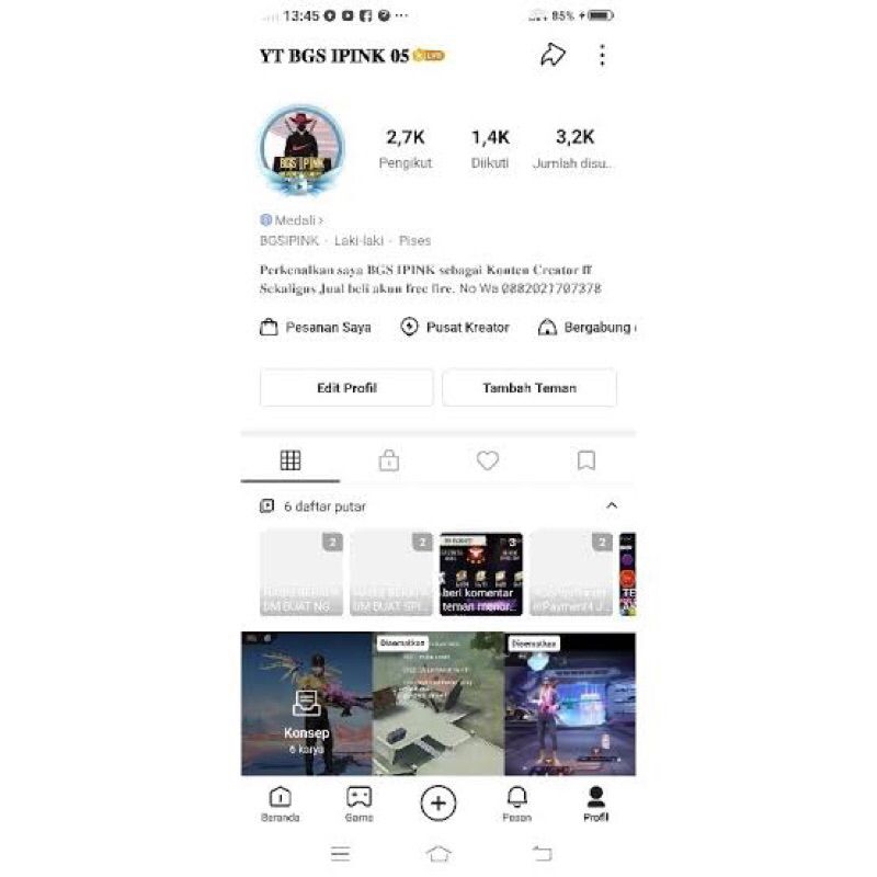 JUAL AKUN SNACK VIDEO FRESH BARU MURAH LENGKAP DISINI