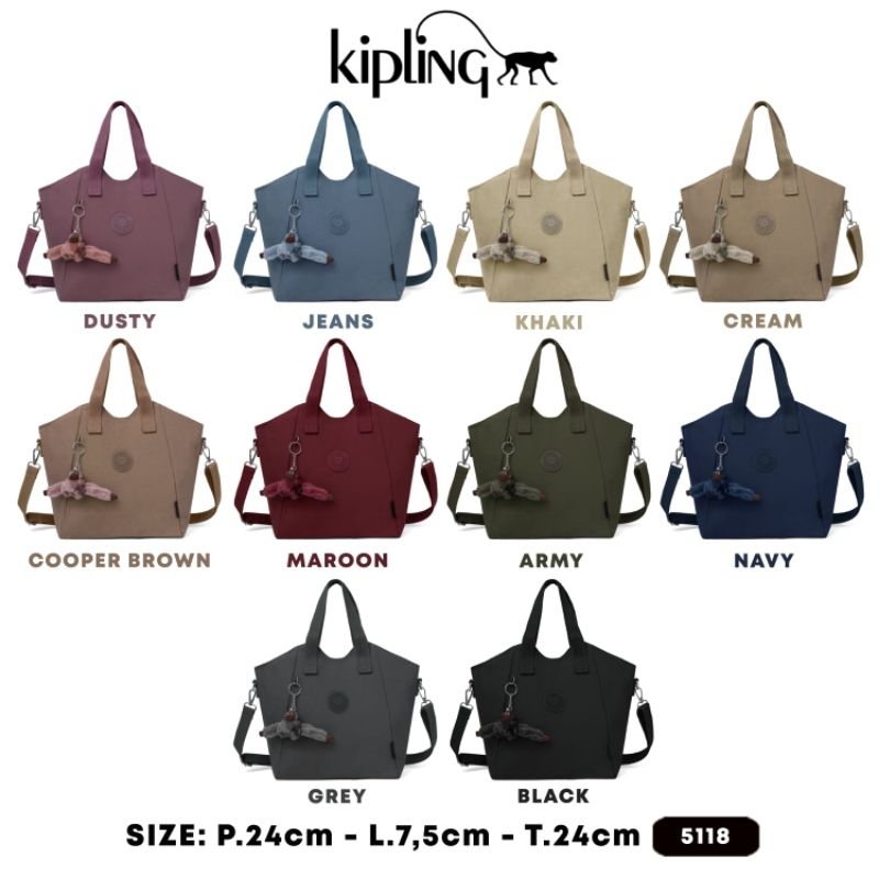 Tote bag Opio bag Kipling style modis bahan parasut anti air.