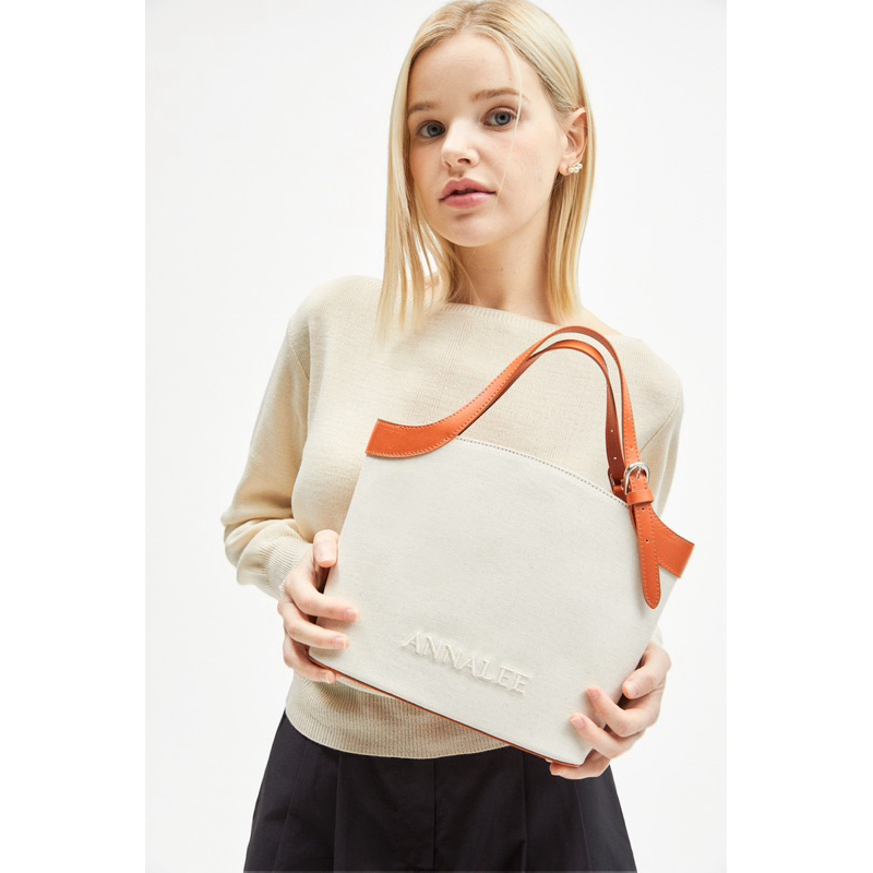 ANNALEE Aileen Canvas Bag L Brown