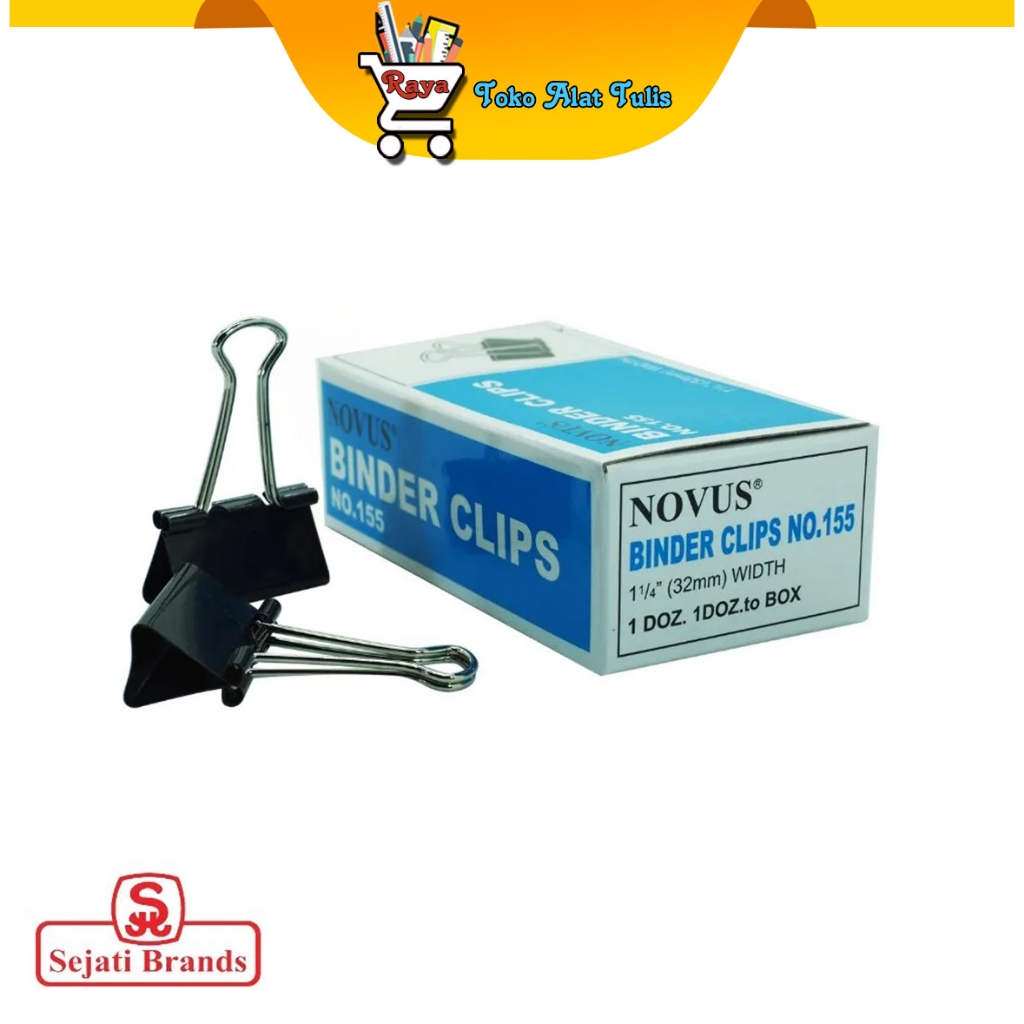

Novus Binder Clip Penjepit Kertas 155