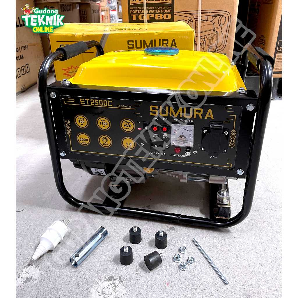 SUMURA Genset 1100Watt SUMURA ET2500C / Genset Listrik 1100 Watt Power Generator Gasoline Genset Rum