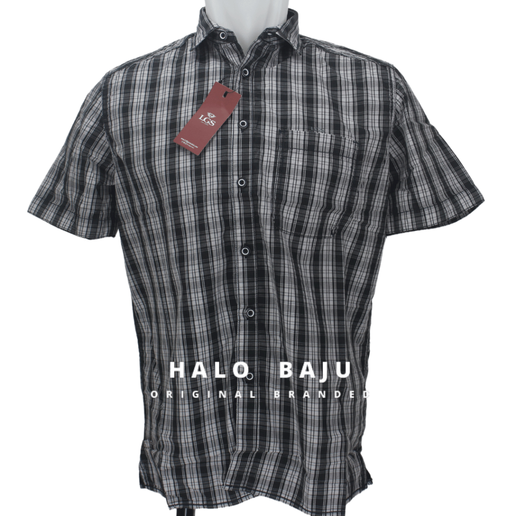 LGS ORIGINAL - Kemeja Casual Pria - Lengan Pendek - Motif - Regular Fit - CSH.270.S1195.201