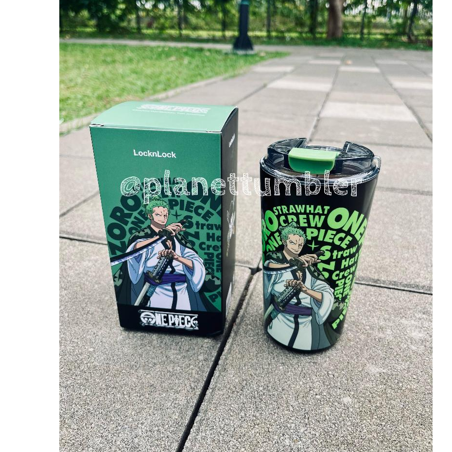 Cafe Tumbler LocknLock Glow in the Dark 500mL One Piece Edition - Roronoa Zoro