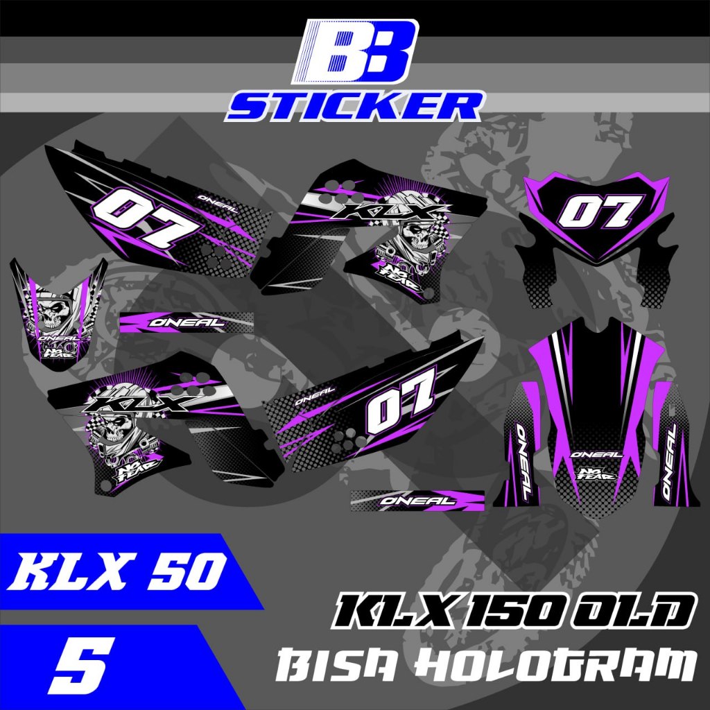 Striping KLX Lama Stiker KLX Lama KLX 150 SPAKBOR BELAKANG PENDEK  Klx 50