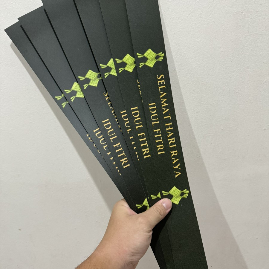 

(12 Pcs)Paperbelt Idul Fitri Sleeve Toples Kuker Lebaran Paper Belt Hampers Eid Mubarak Ukuran 52x5