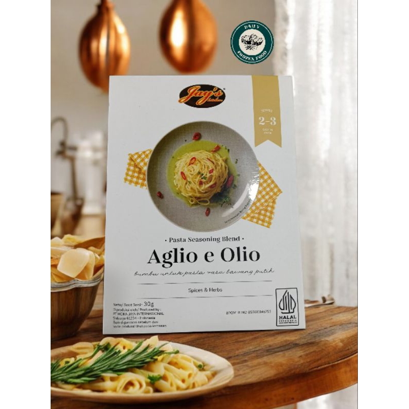 

Jay' s Kitchen Aglio E Olio 30gr, Jay's Kitchen Carbonara 30gr, Jay's Kitchen Bolognese 30gr / Jay's / Pasta Seasoning / Bumbu Pasta / Carbonara / Aglio Olio / Bolognese