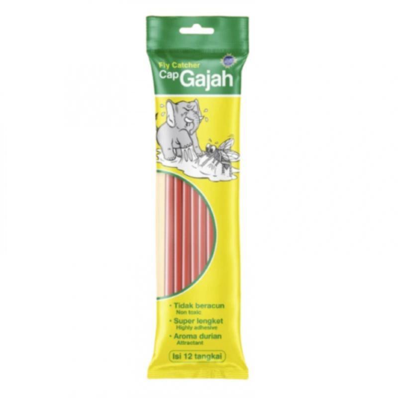 

Cap Gajah Lem Lalat Stick 12 Tangkai