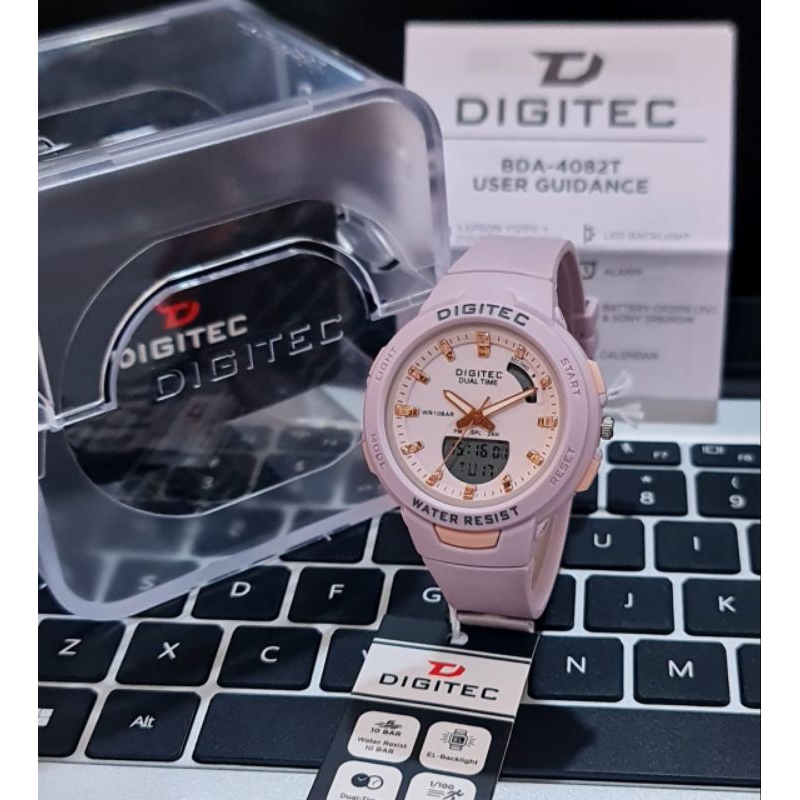 TERLARIS.. JAM TANGAN WANITA DIGITEC 4082 & DIGITEC 4126 ORIGINAL RUBBER DOUBLE TIME || DIAMETER 3.6
