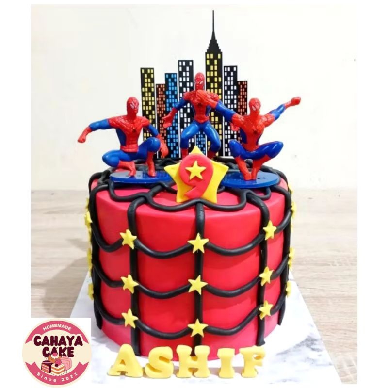 

Spiderman Cake / Kue Ultah Spiderman / Kue Ulang Tahun Laki Laki