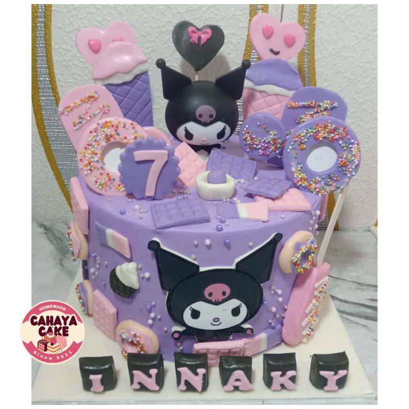 

Kuromi Cake / Kue Ulang Tahun Karakter Kuromi / Kue Ultah Kuromi