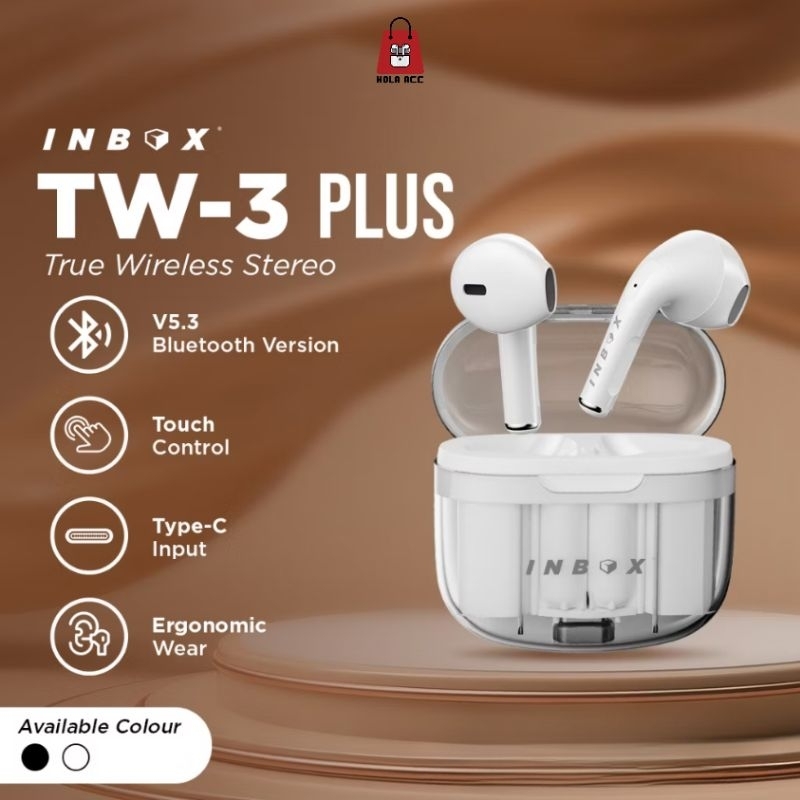 Inbox TW-3 Plus Wireless Earphone TWS Bluetooth Bass Earbuds