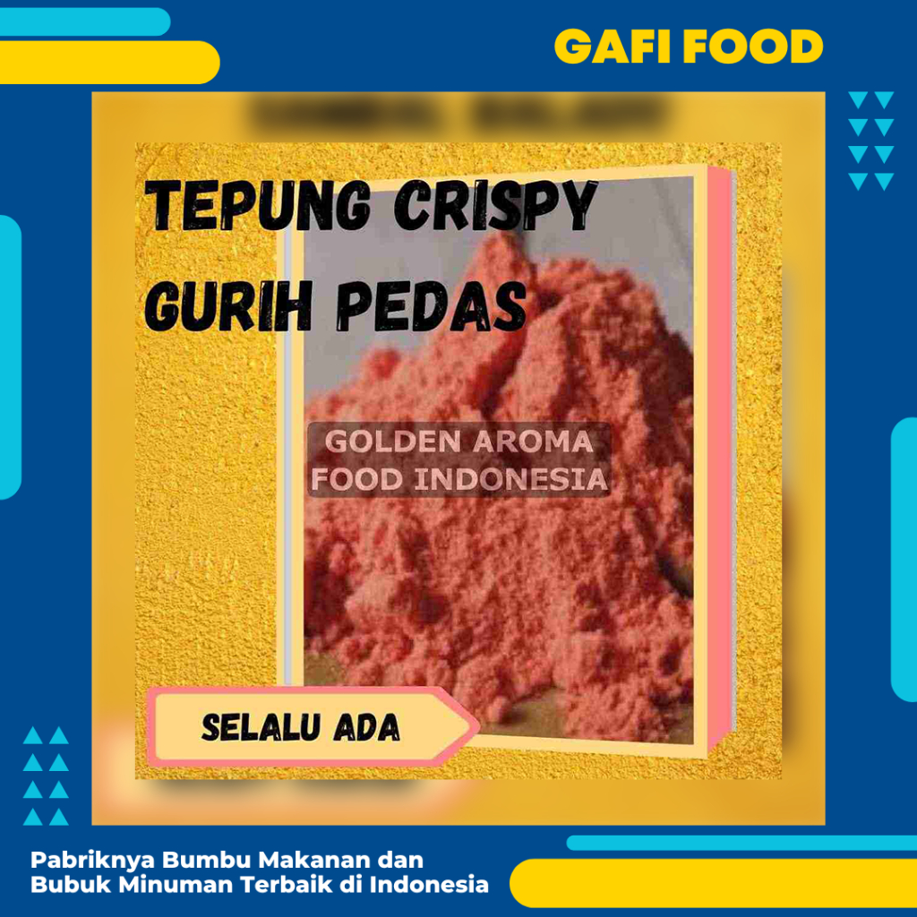 

TEPUNG CRISPY GURIH PEDAS 1 KG FOOD GRADE Tepung Gurih Pedas 1kg Tepung Bumbu Crispy Gurih Pedas