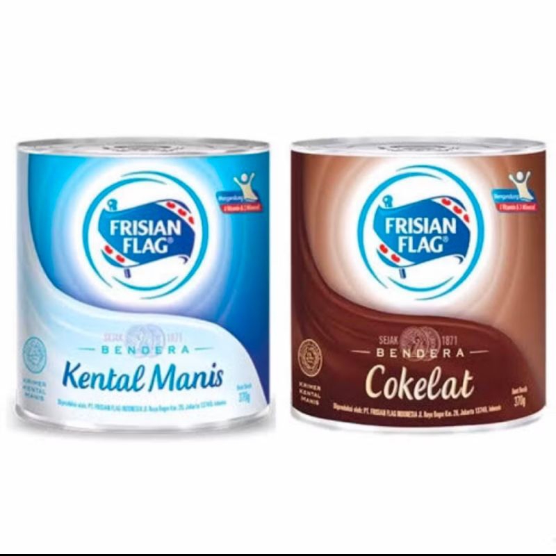 

Susu Kaleng Frisian Flag Bendera Susu Kental Manis Kaleng 370G(PROMO)