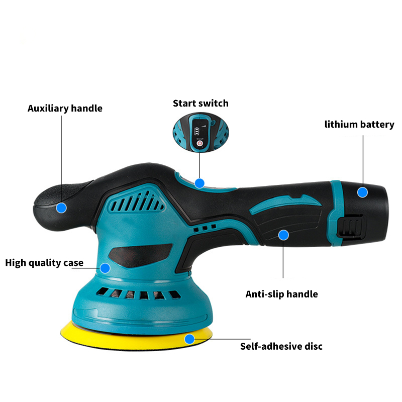 Mesin Poles Mobil Mesin Polisher Cordless Polisher Machine Polisher 5inch Eccentric polisher Poles