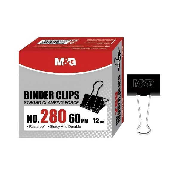 

TBMO M&G BINDER CLIP 60MM NO.280 ISI 12PCS - 10036127