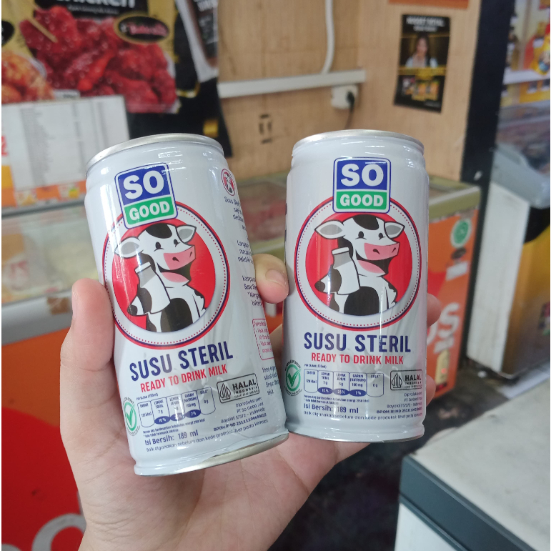 

So Good Susu Steril Kaleng - Susu Sapi Asli Murni - Susu Kaleng Premium Terbaru