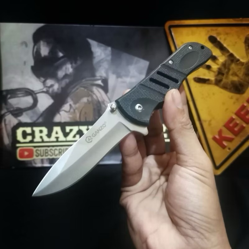 perkakas survival ganzo G14 / Survival Kit /Pisau Lipat Bisa COD