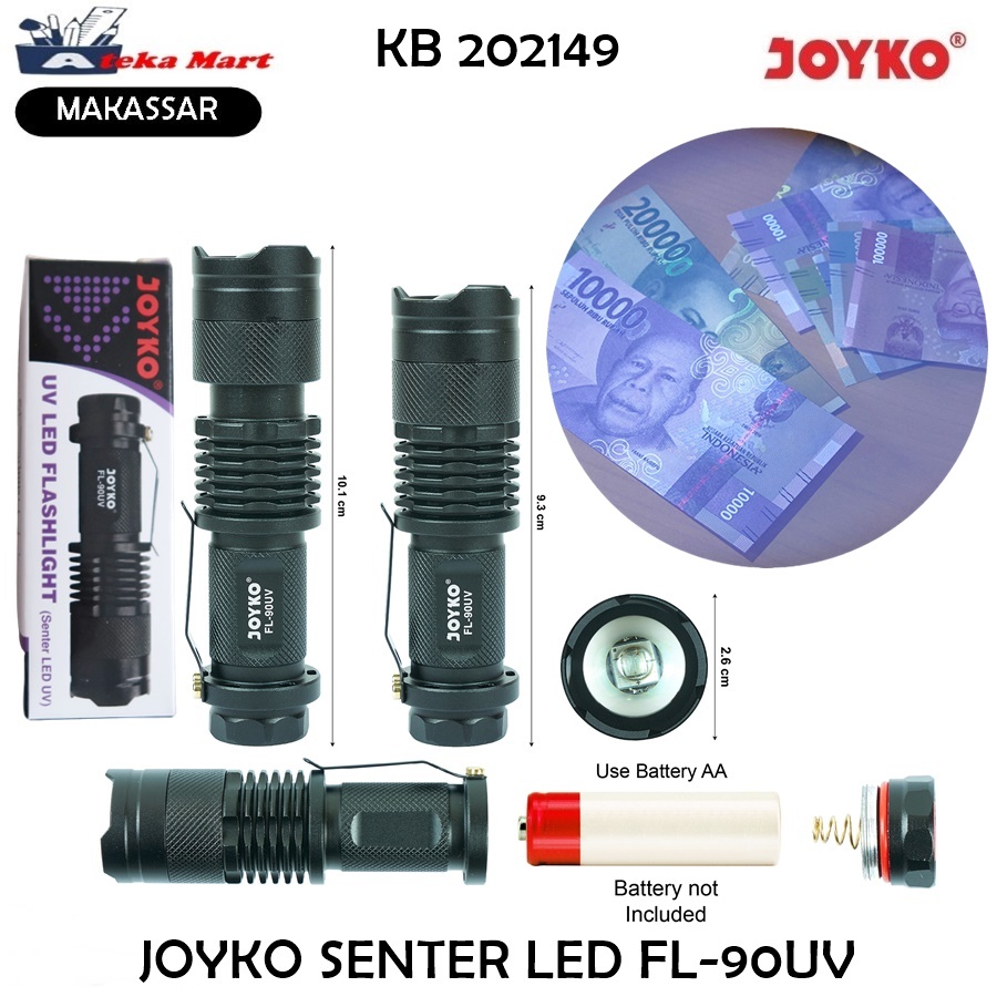 

[1PCS] JOYKO SENTER LED FL-90UV BISA CEK UANG PALSU